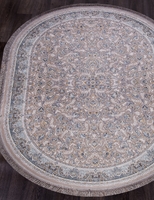 Ковер Иранский Farsi 1200 G256 light grey овал