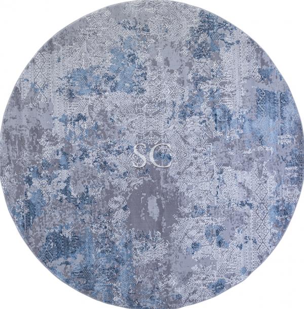 Ковер Armina 03851 blue/blue круг - картинка 1