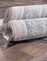 Ковер Иранский Farsi 1200 G256 light grey овал