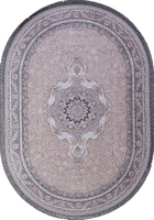 Ковер Иранский Farsi 1200 G252 light grey овал