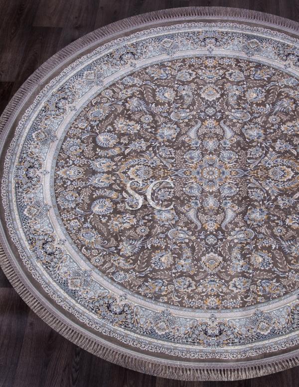 Ковер Иранский Farsi 1200 G256 grey круг 