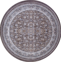 Ковер Иранский Farsi 1200 G256 grey круг 
