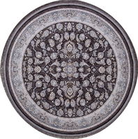 Ковер Иранский Farsi 1200 G256 dark grey круг 